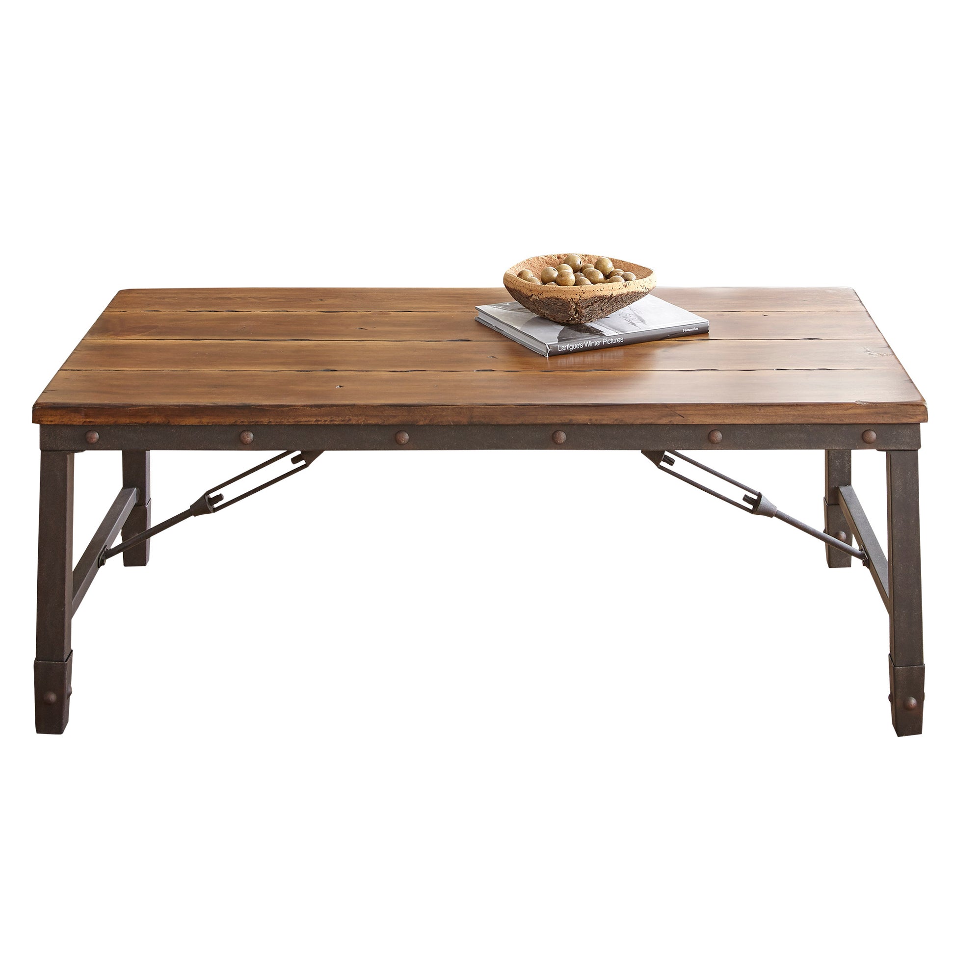 Ashford Coffee Table Brown Brown Iron