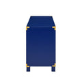 Campaign Entertainment Center Console Navy Navy 50 59 Inches Mdf