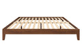 Nix King Platform Bed Brown King Brown Wood