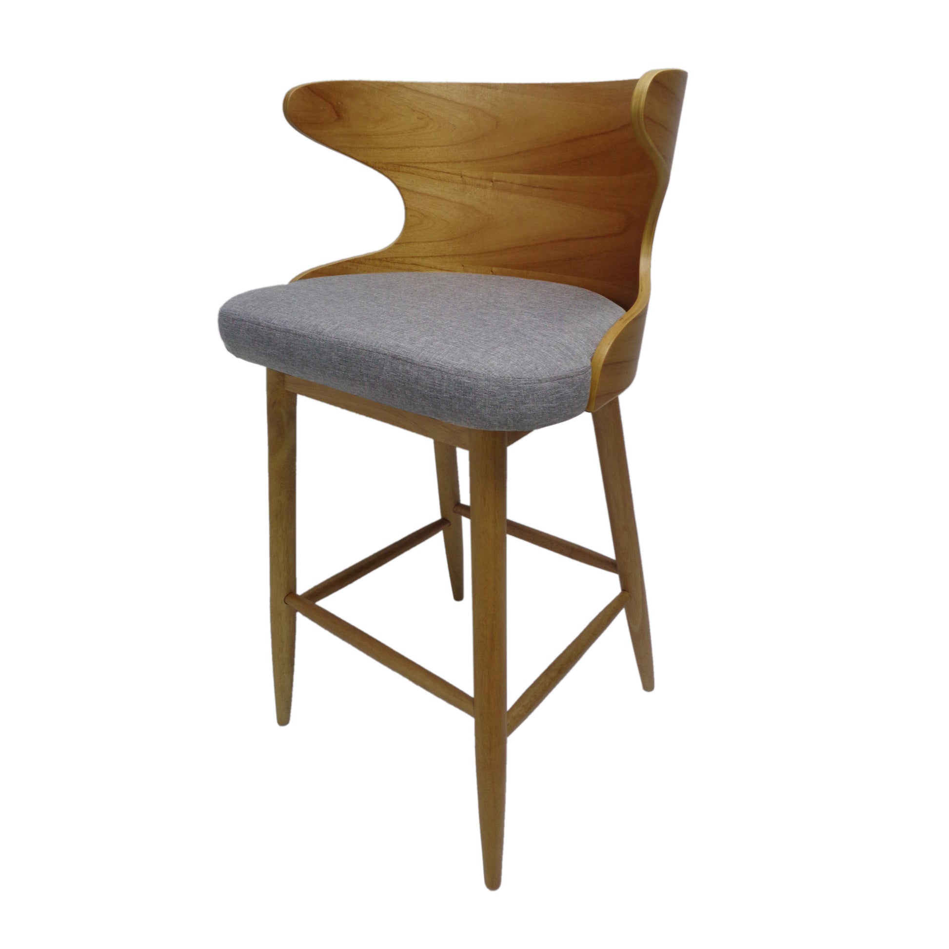 Bar Chair Gray Fabric