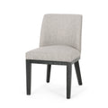 Dining Chair Mp2 Set Of 2 Light Grey Fabric