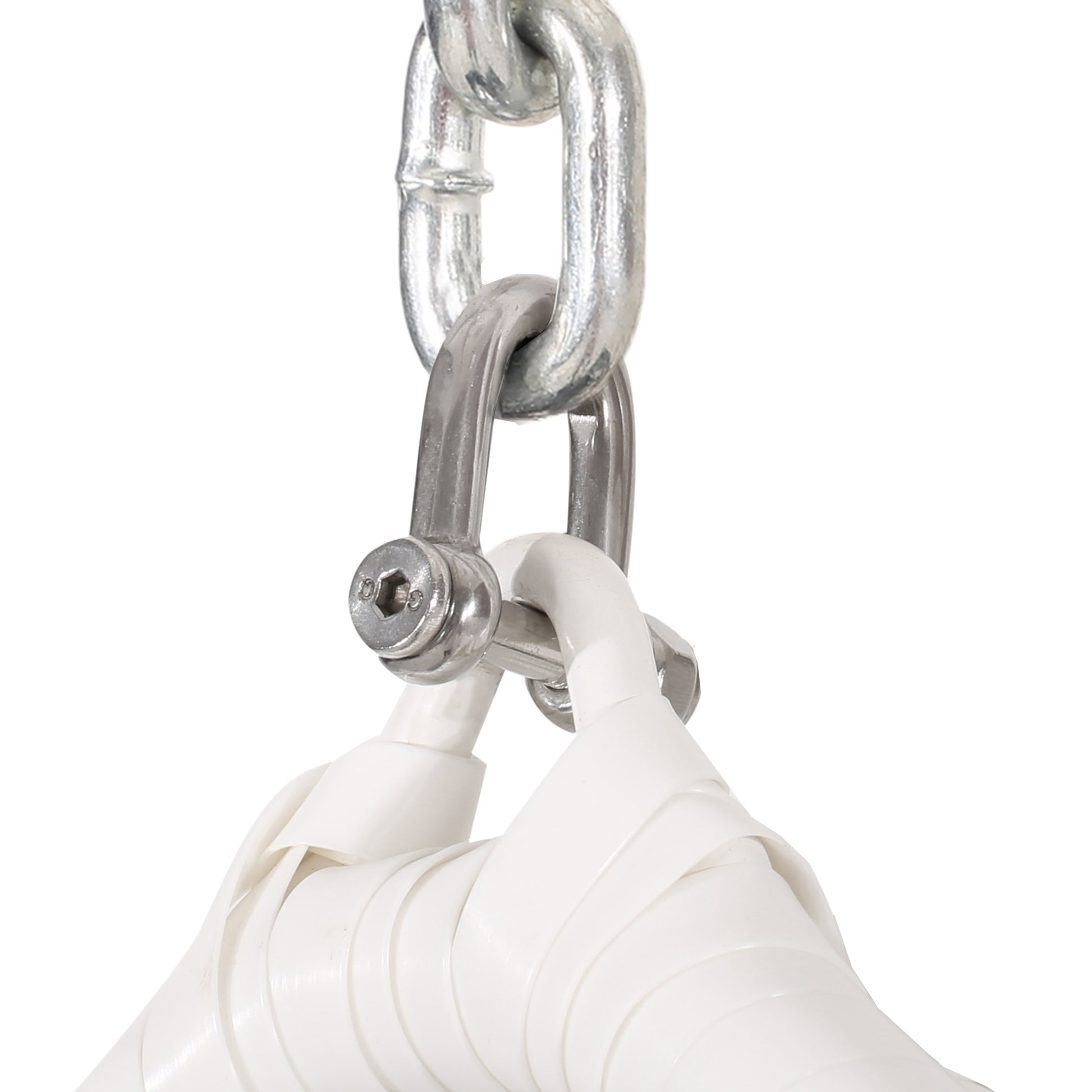 Marlin Hanging Egg Chair Basket White Blue Pe Rattan Iron Waterproof Fabric