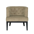 Accent Chair Beige Fabric