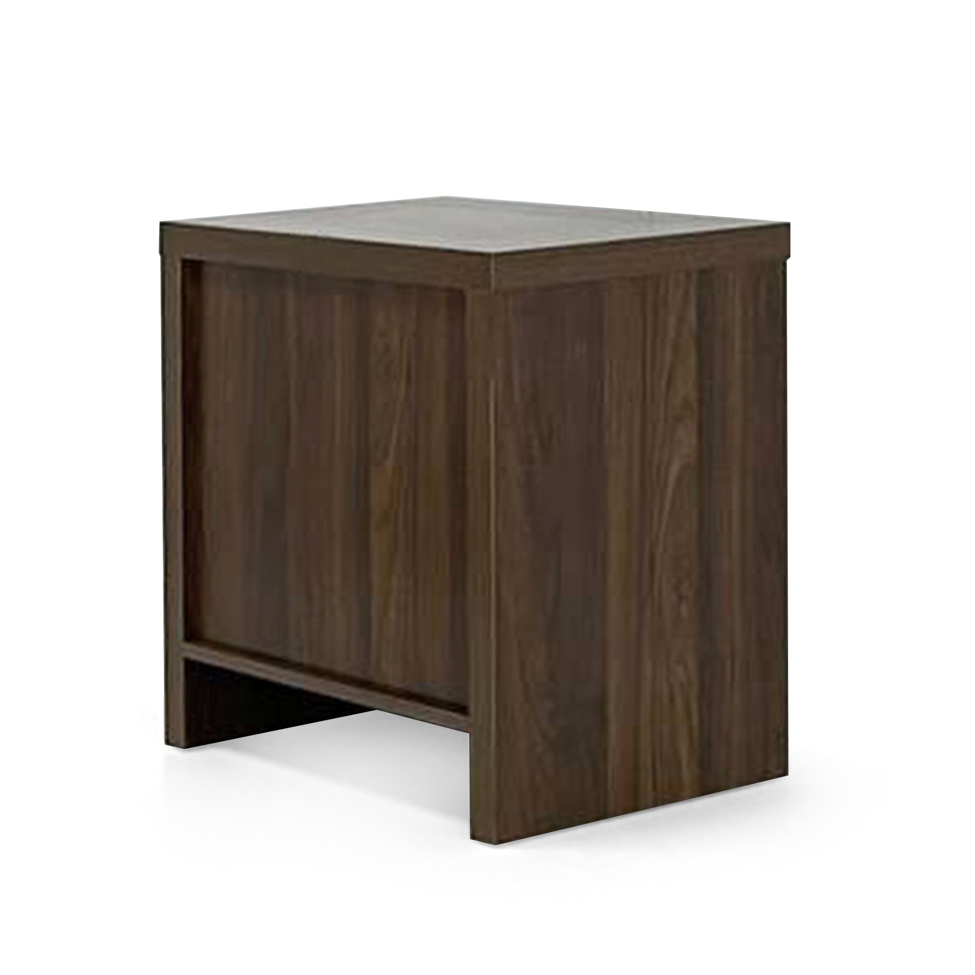 Bologna Bedroom 2 Drawer Nightstand Walnut Mdf