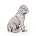 Dog Animals Weather Resistant Concrete Garden Statue Antique White Magnesium Oxide