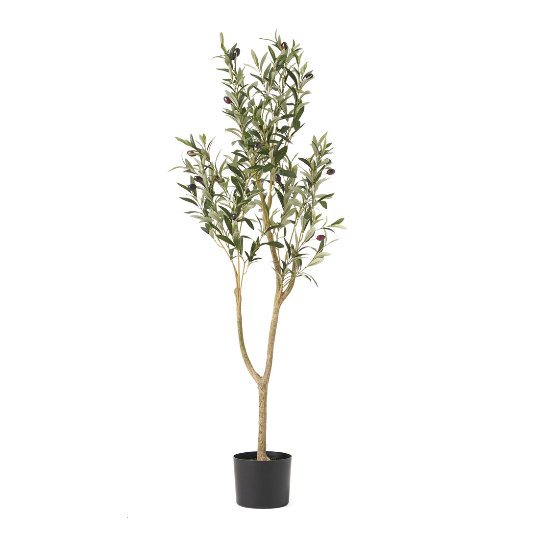 120Cm Artificial Olive Tree Green Iron Plastic