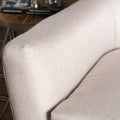 Club Chair Wheat Wood Fabric