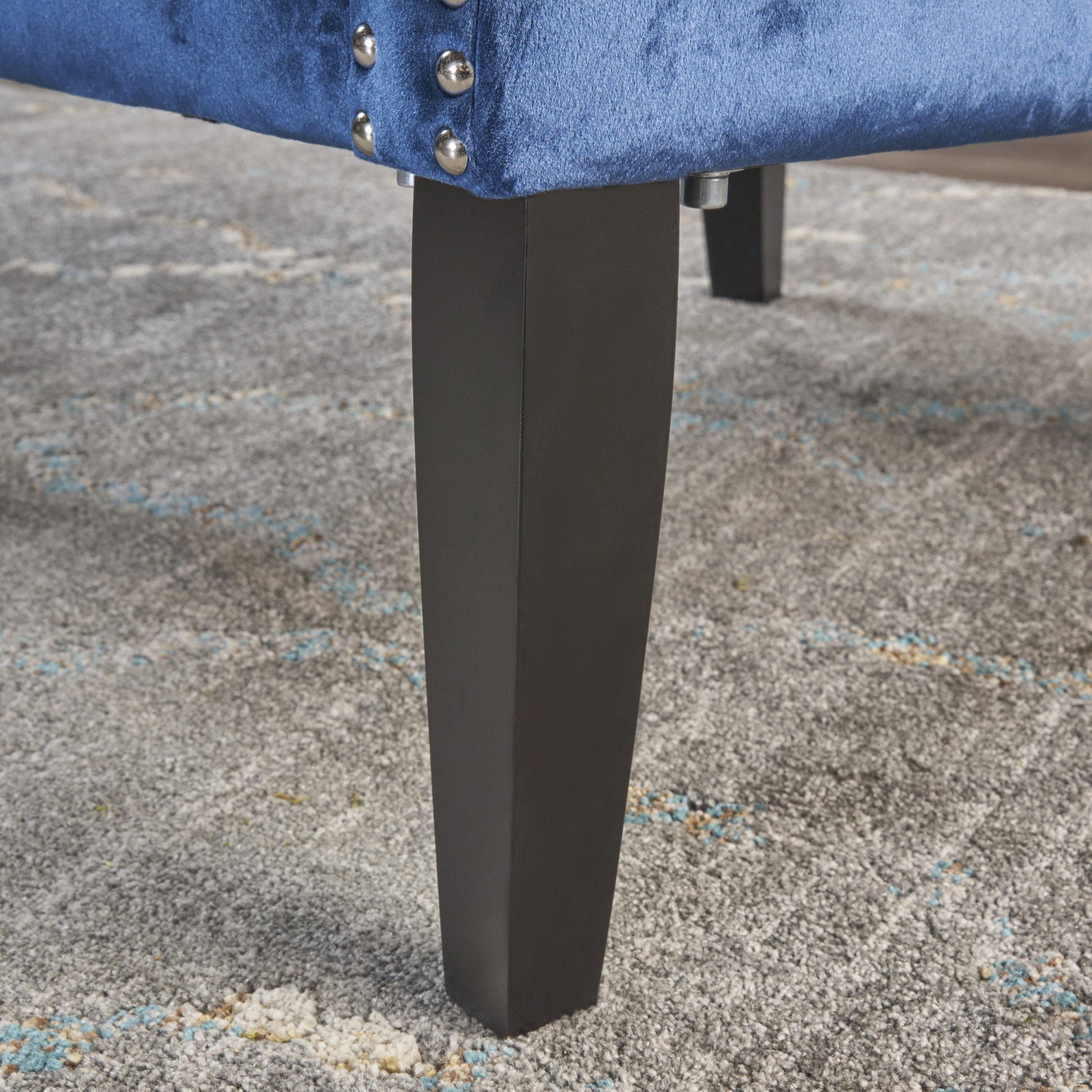 Club Chair Blue Velvet