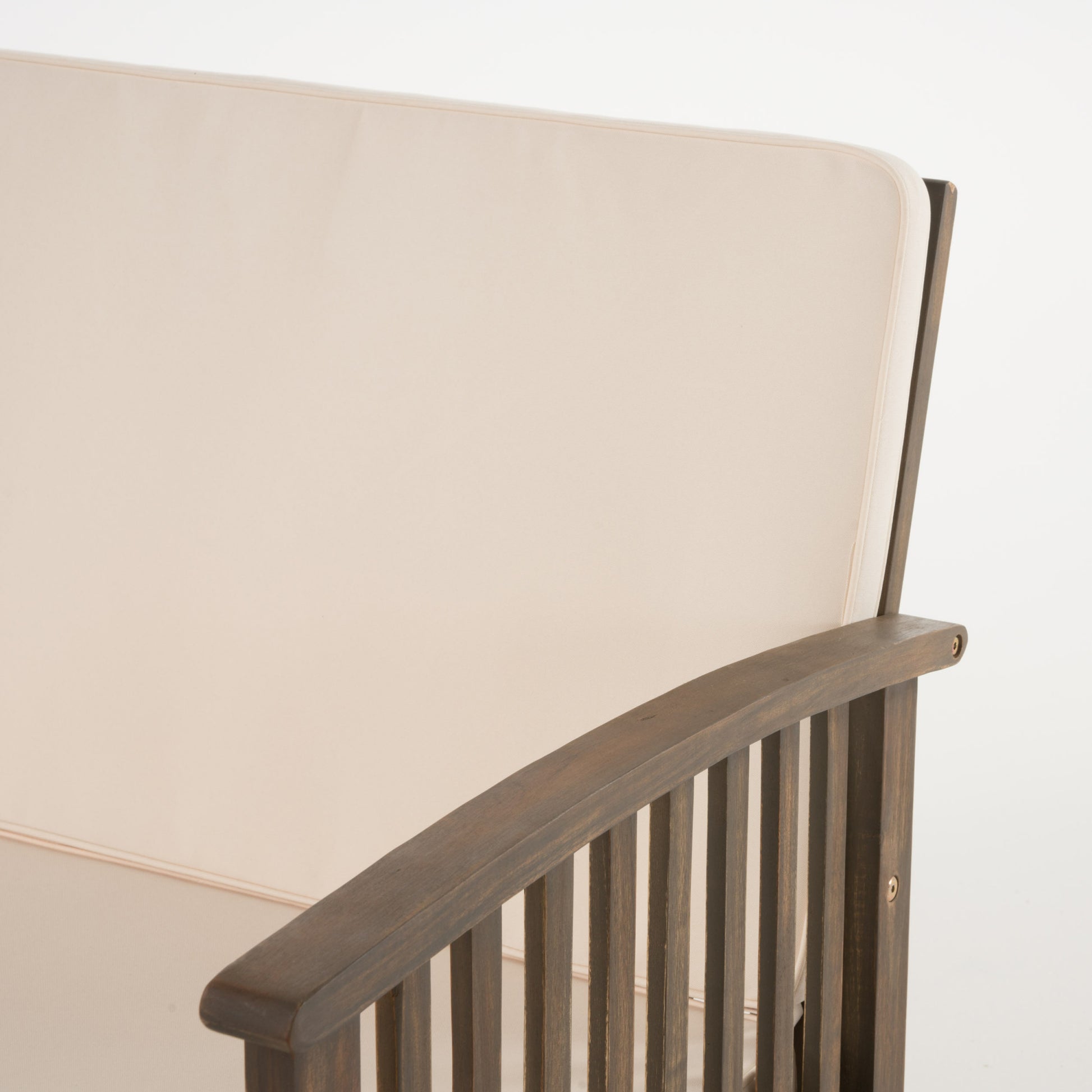 4Pc Chat Set Grey Cream Wood