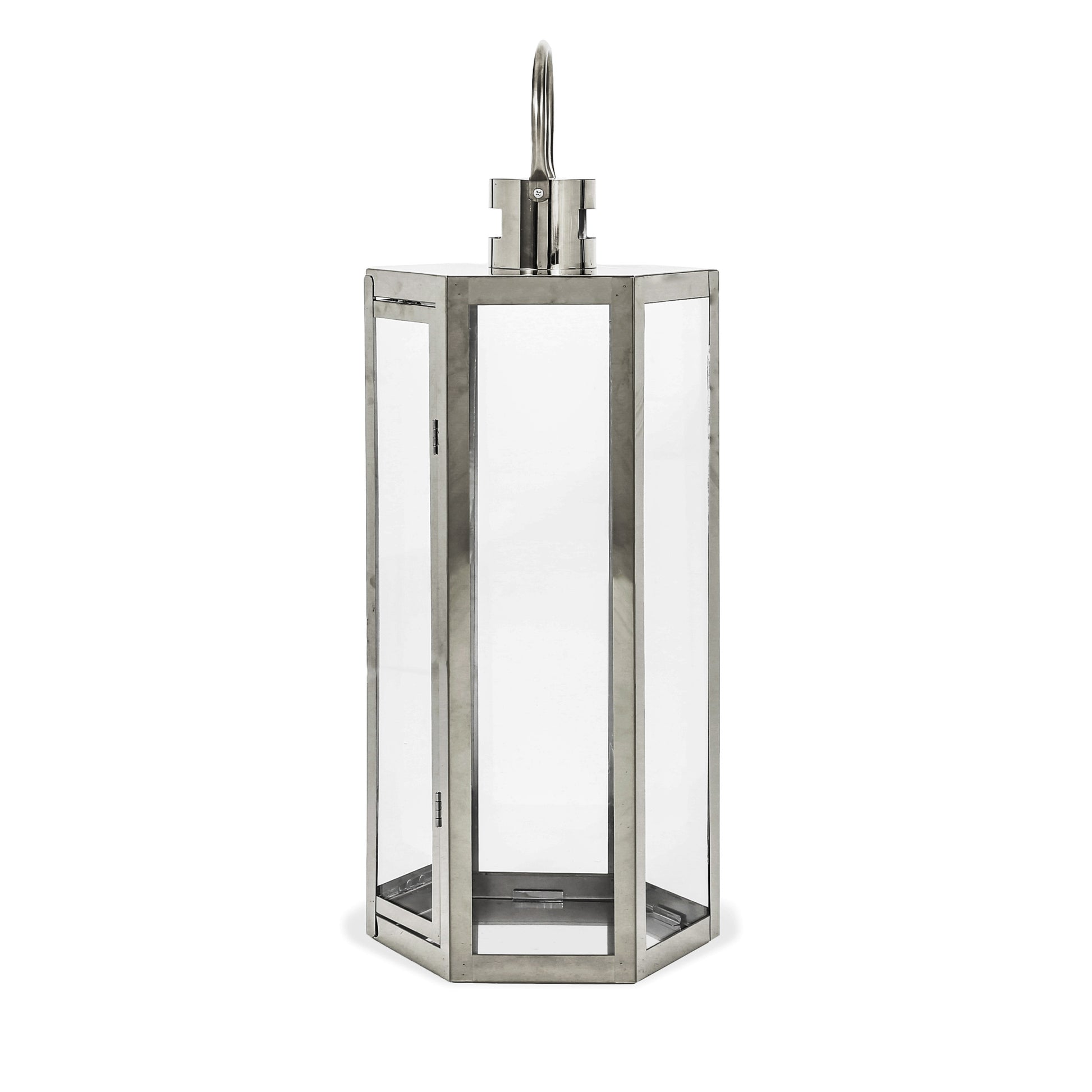 Frank 23"H Stainless Steel Lantern Silver Stainless Steel