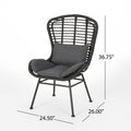 La Habra Chair Grey Iron Plastic