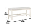 Hyland Counter Bench Brown White Wood