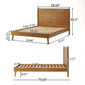 Full Bed Full Natural Acacia Wood