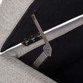 Hyatt Storage Ottoman Grey Fabric