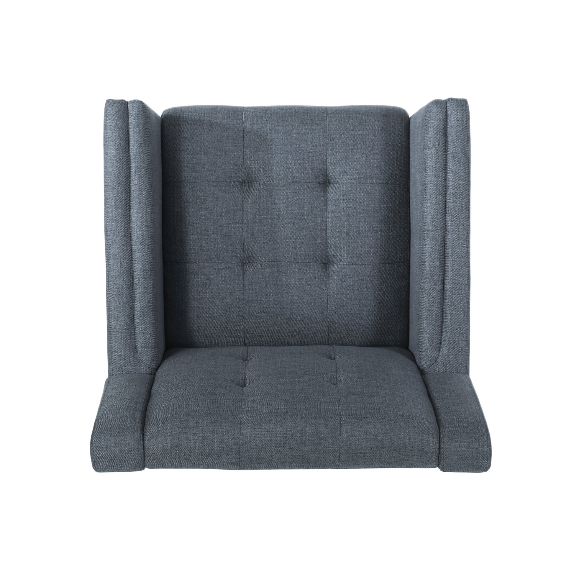 Greenmont Upholstered Armchair Dark Grey Fabric