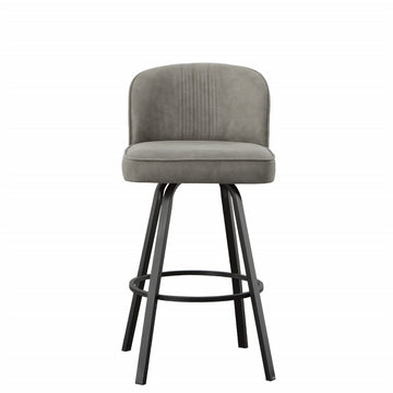 Anaheim Swivel Bar Chair Dark Gray Dark Gray Wood