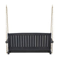 Tambora Porch Swing Dark Grey Wood Metal