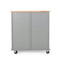 Provence Kitchen Cart With 2 Drawers 1 Door Grey Wood