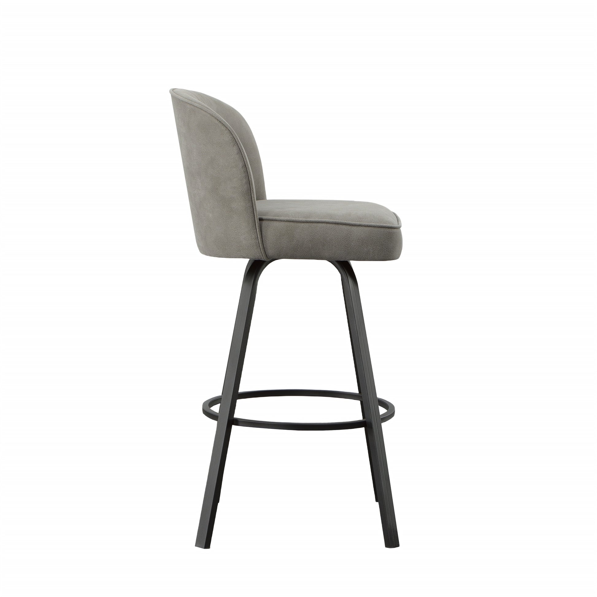 Anaheim Swivel Bar Chair Dark Gray Dark Gray Wood