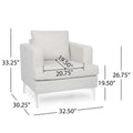 Club Chair Beige Fabric