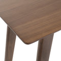 Wood Bar Table, Natural Walnut Finish, 17.72 In X 47.24 In X 42.01 In Walnut Mdf