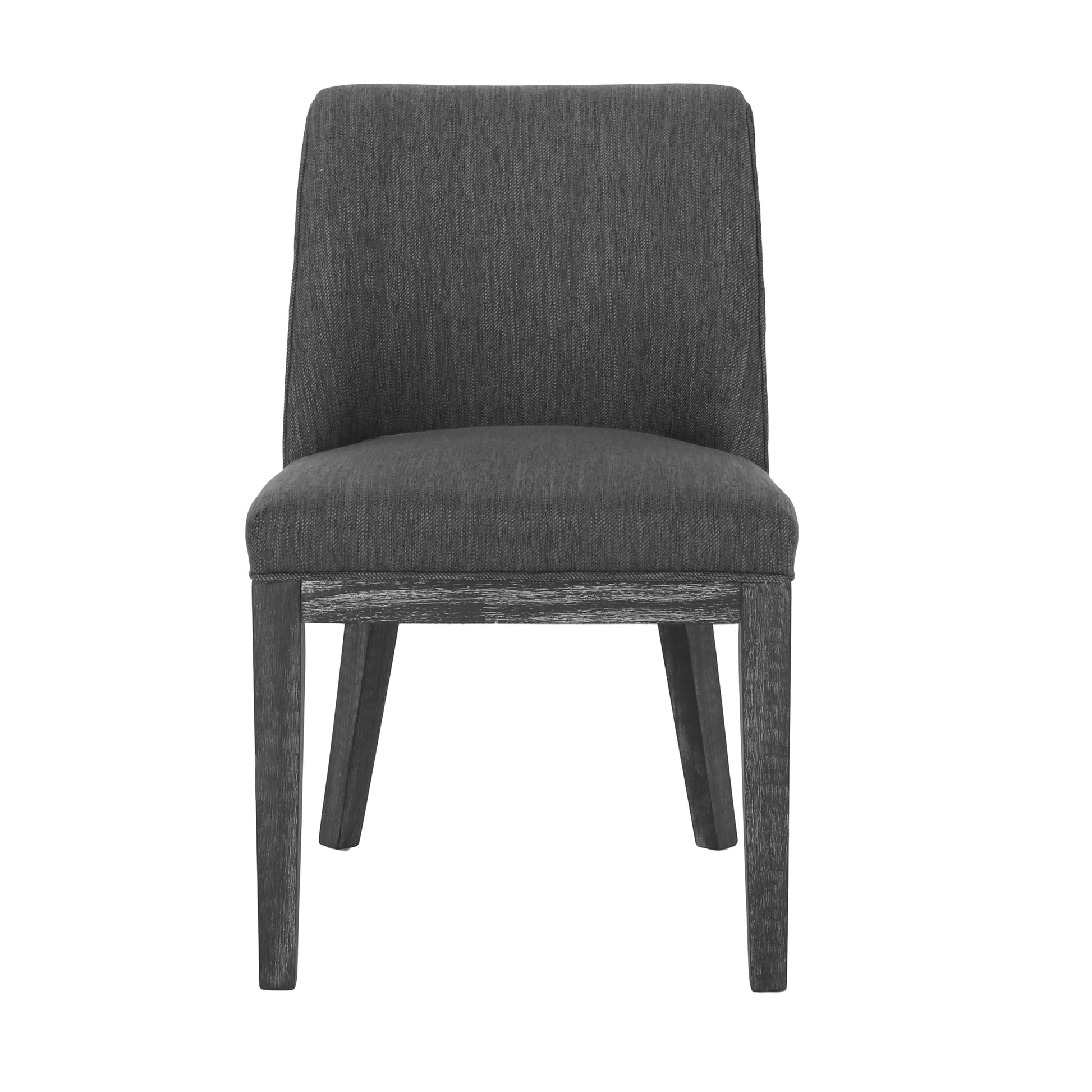 Dining Chair Mp2 Set Of 2 Charcoal Fabric