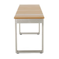 Dining Bench, Silver Natural Natural Wood