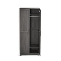 Delaney 2 Door Wardrobe Grey Mdf