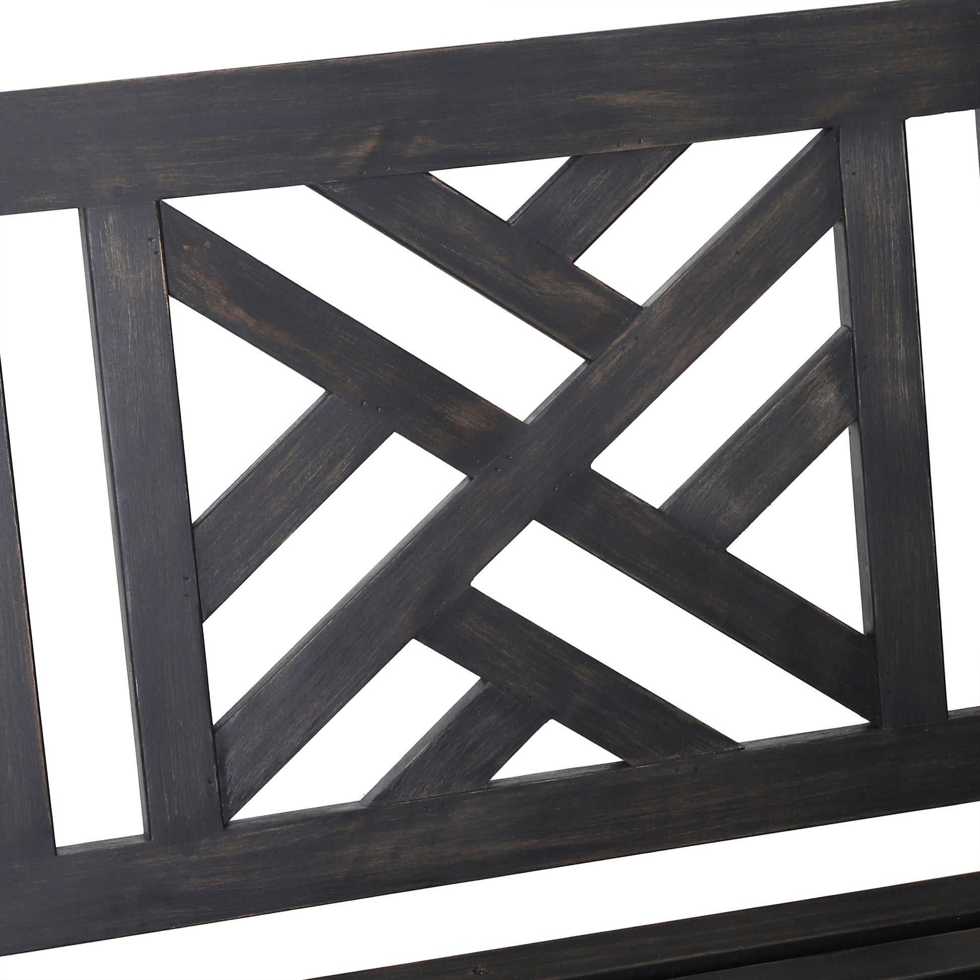 Alejandro Porch Swing Dark Grey Wood Metal