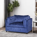 Club Chair Navy Blue Fabric