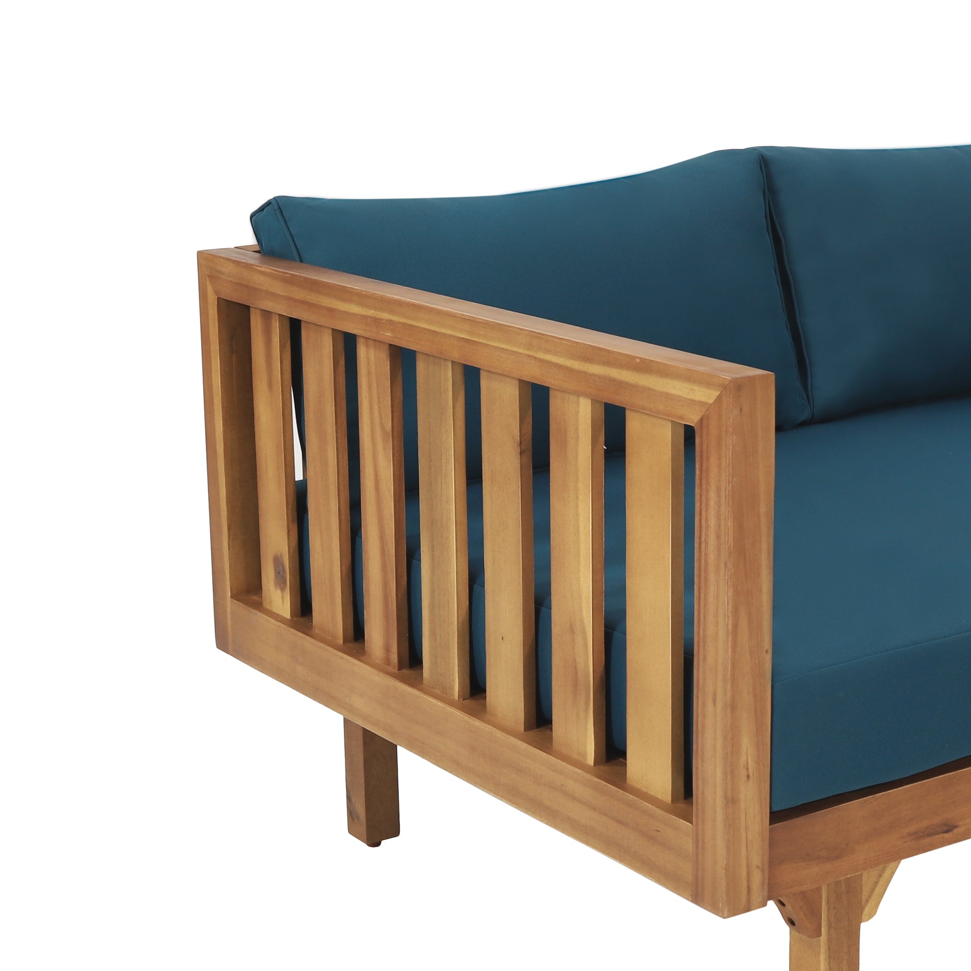 Claremont 3 Seater Daybed Teak Wood Waterproof Fabric