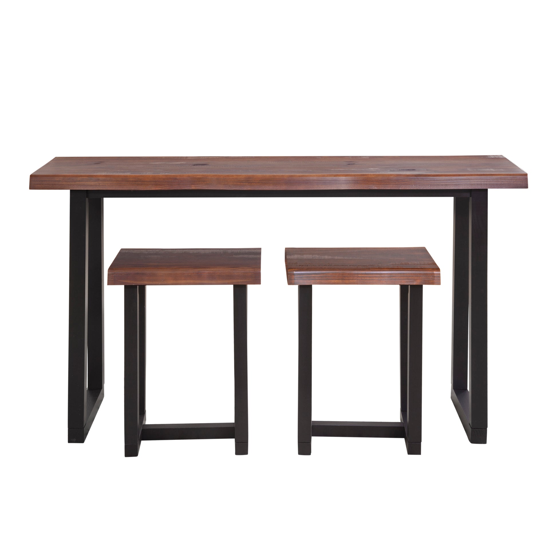 Jennings Live Edge Bar Table Brown Brown Wood