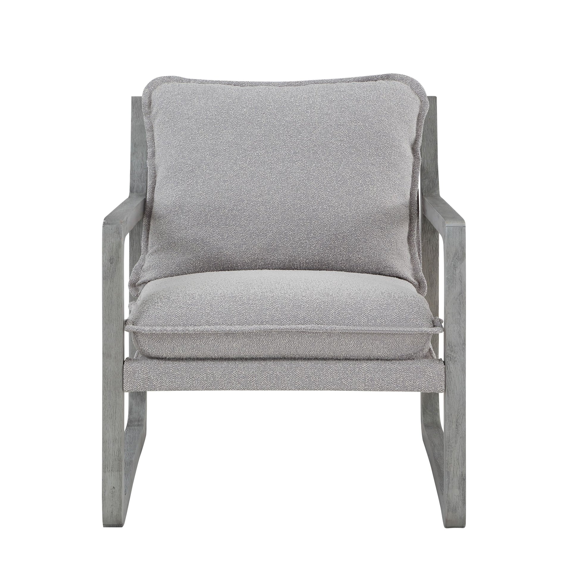 Kai Accent Chair Set Of 2 Gray Dark Gray Iron