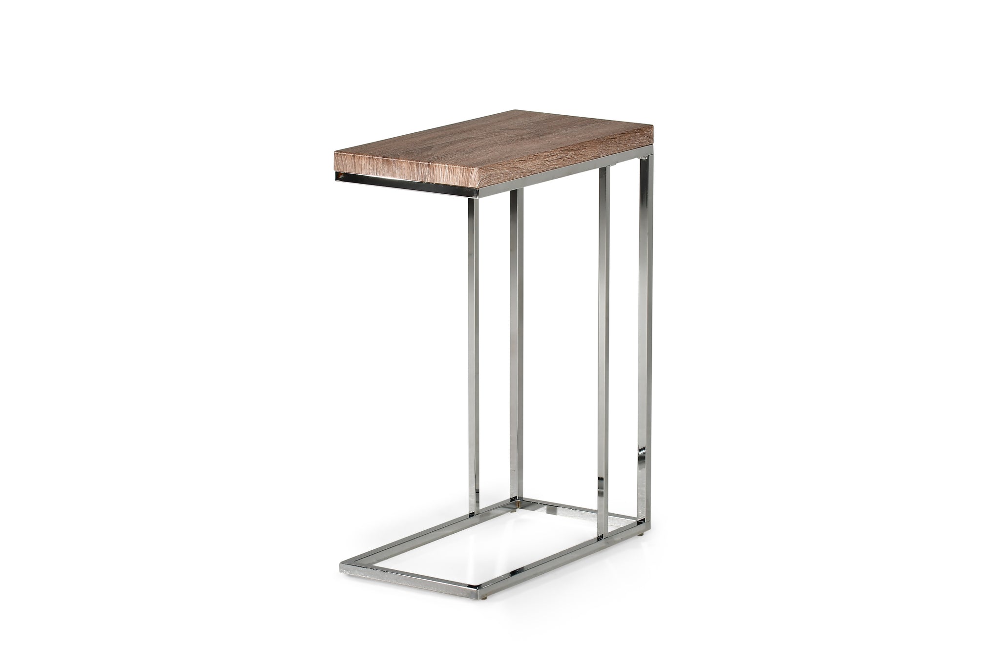 Lucia Chairside End Table Brown Brown Iron