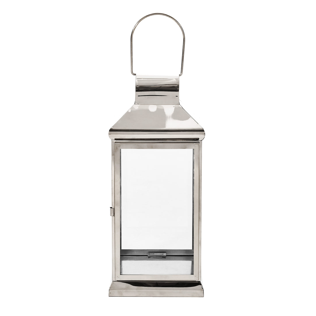 Walter 16"H Stainless Steel Lantern Silver Stainless Steel