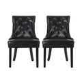 Cheney Dining Chair Kd Mp2 Set Of 2 Black Pu