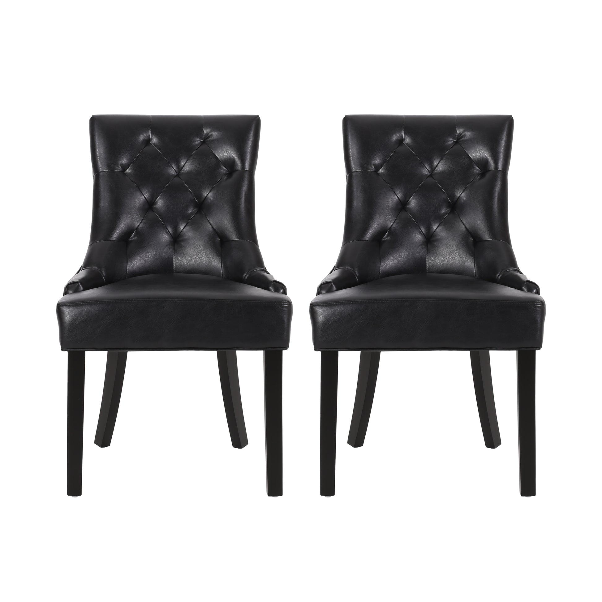 Cheney Dining Chair Kd Mp2 Set Of 2 Black Pu