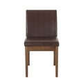 Dining Chair - Dark Brown Rubber Wood