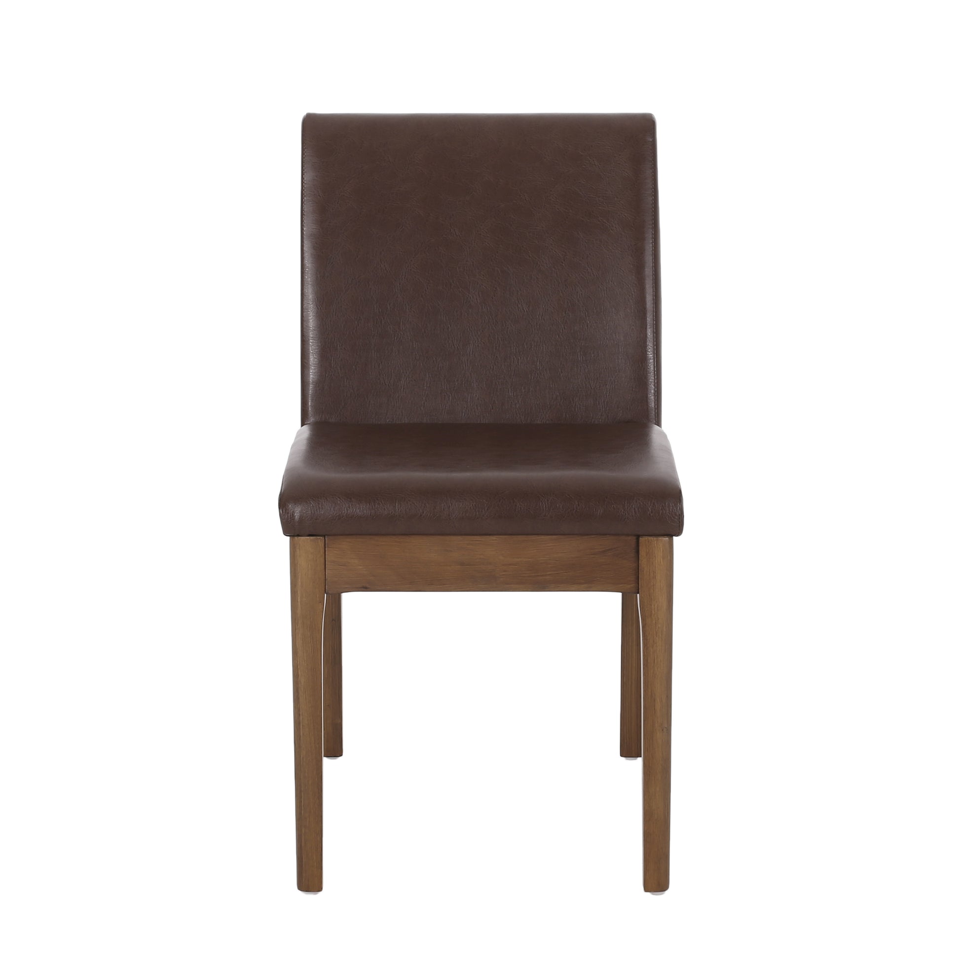 Dining Chair Dark Brown Rubber Wood