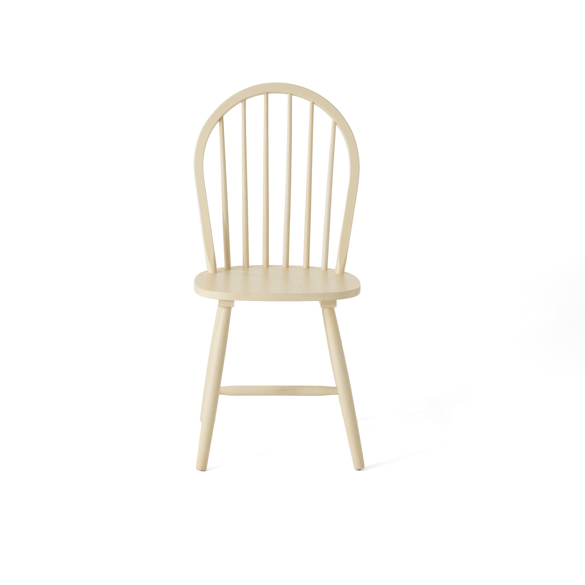 36 INCH H SPINDLE BACK W.CHAIR cream-rubber