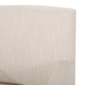 Arm Chair Beige Brown Fabric