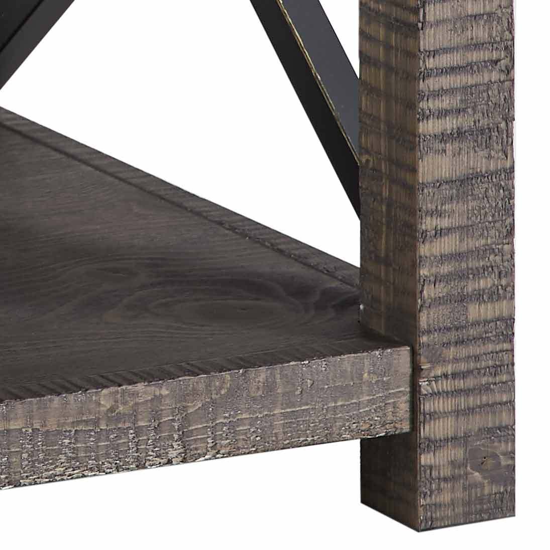 Dexter Square End Table Brown Brown Wood