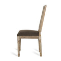 Dining Chair Brown Fabric