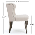 Kd Single Chair Beige Fabric