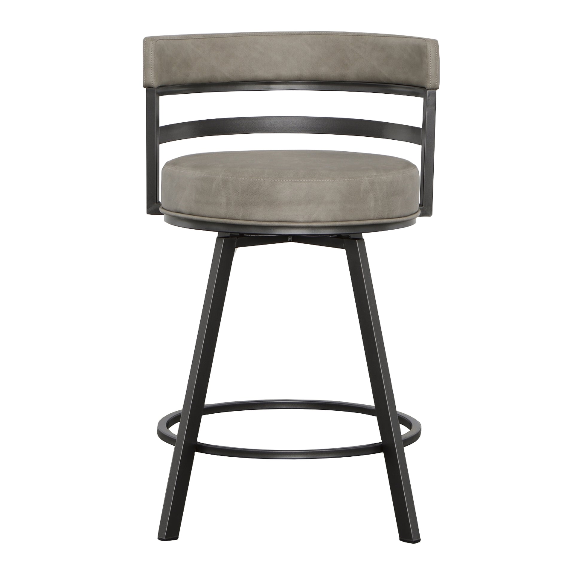 Gene Swivel Counter Stool Dark Gray Dark Gray Wood