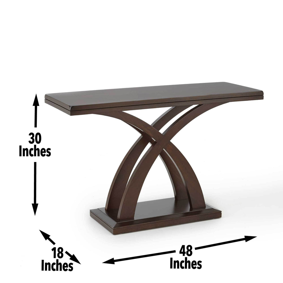 Jocelyn Sofa Table Brown Brown Wood