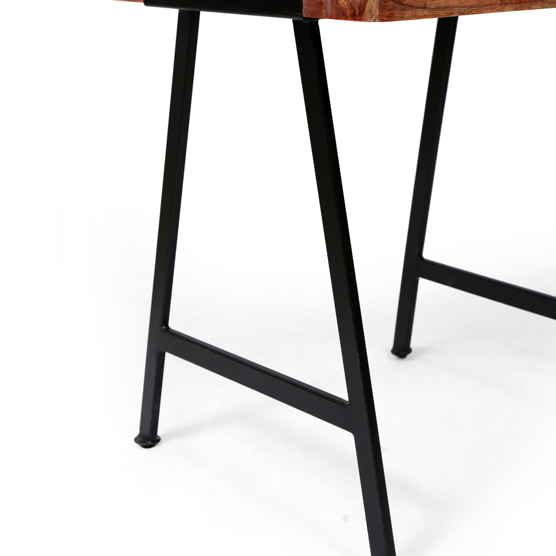 Wood & Iron End Table