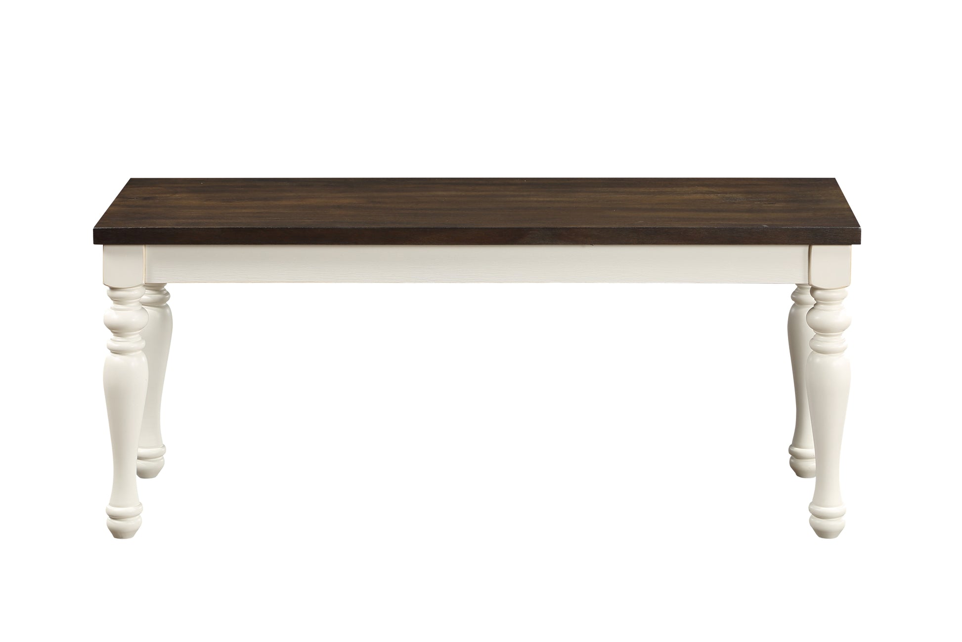 Joanna Bench Two Tone White Wood