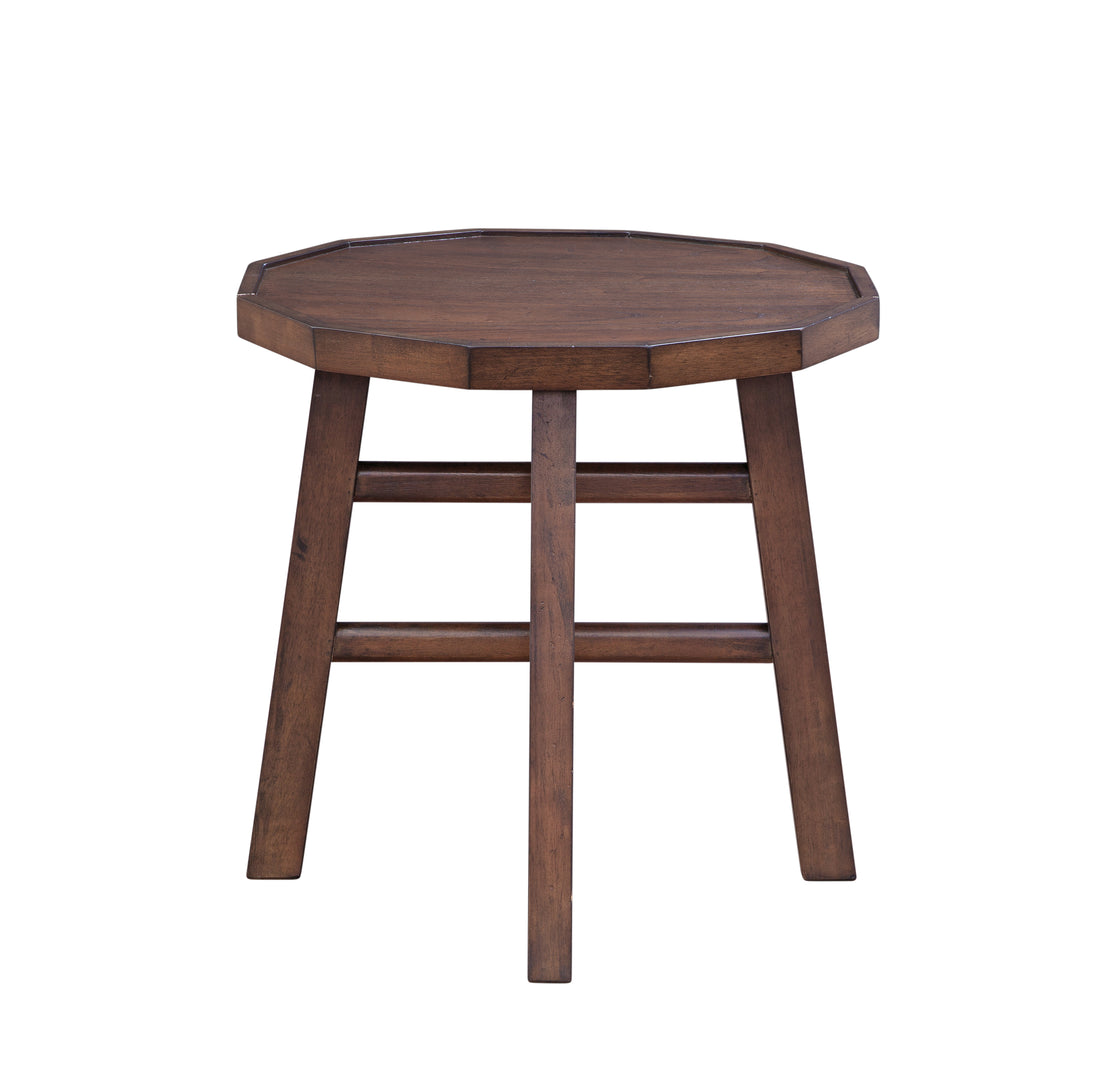 Paisley Side Table Brown Brown Wood