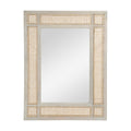 Mango Wood Mdf Cane Fitted Mirror Natural Wood